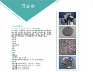 直拉單晶，多晶鑄錠摻雜用高純度母合金